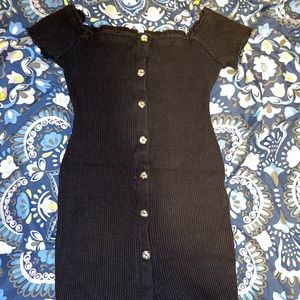 Body con black dress